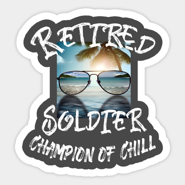 Retired Soldier Sticker by Alpha Omega Expression